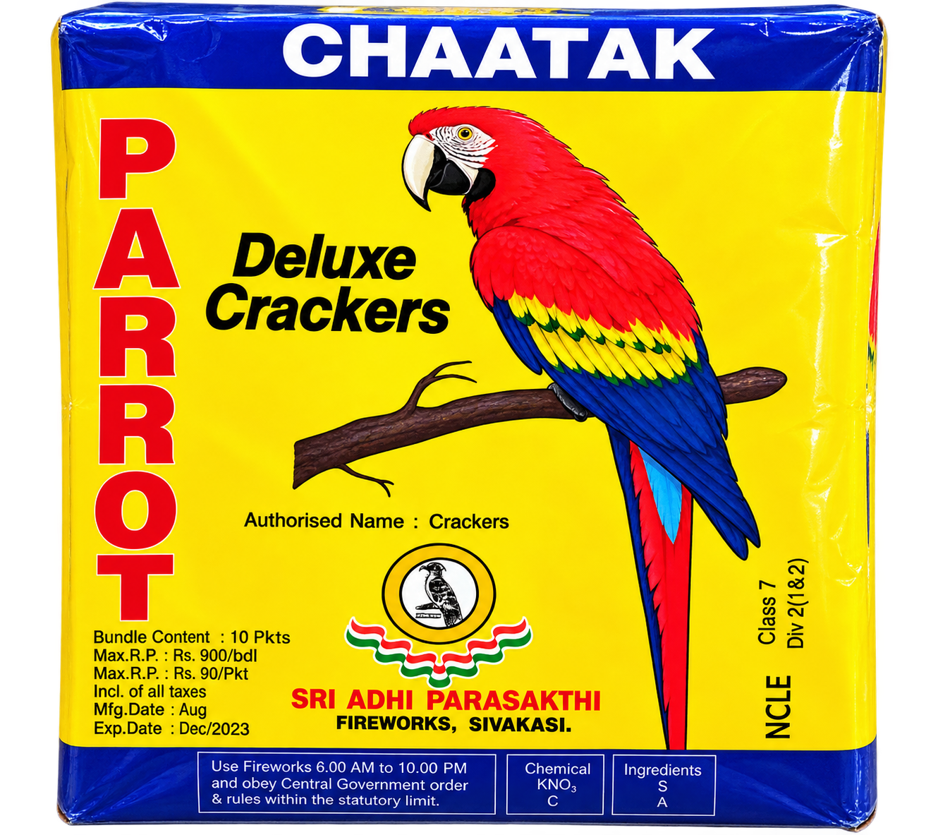 4" Parrot Crackers