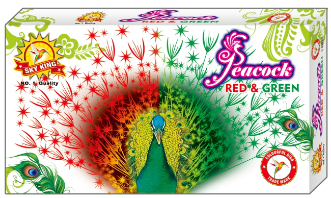 Red & Green Peacock
